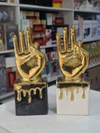 Creative Embroidery Medal Thumbs Up Trophy Gold Silver Decoration - 2
