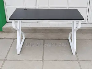 Office Desk - Computer Desk with White Metal Legs