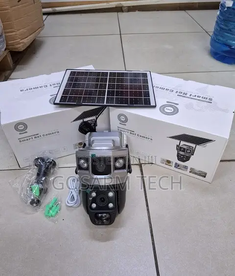 V380 Pro WiFi Dual Lens Solar Security Camera - 1