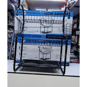 3-Tier Dish Rack with Drainer