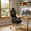 Kiti cha Ofisi cha Ergonomic chenye Headrest na Armrests Zinazoweza Kurekebishwa - 1