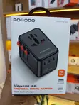 Porodo 5Gbps USB Hub Universal Travel Adapter (65W GaN Charger) - 3