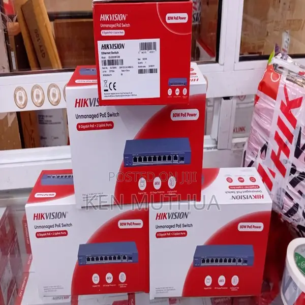 Hikvision DS-3E0510P-E/M Swichi ya PoE Isiyosimamiwa ya Milango 8 - 1