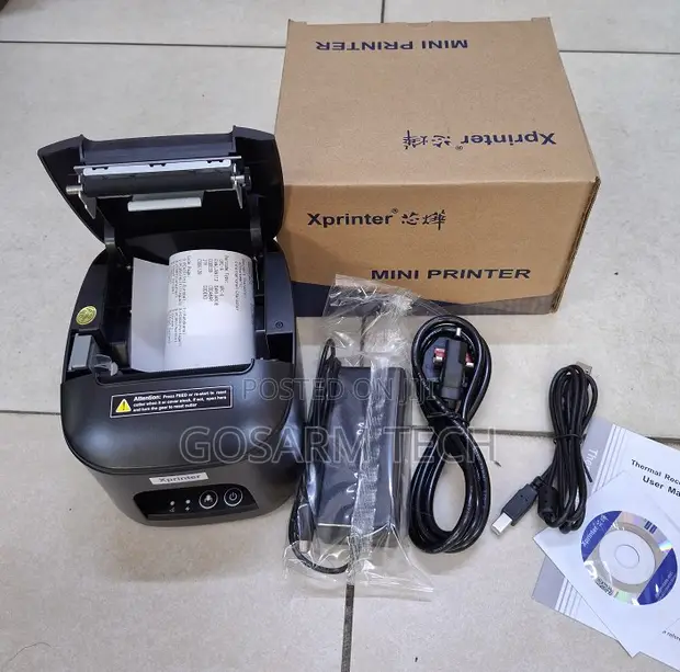 Xprinter XP-Q80b USB Thermal Printer with Auto Cutter - 1