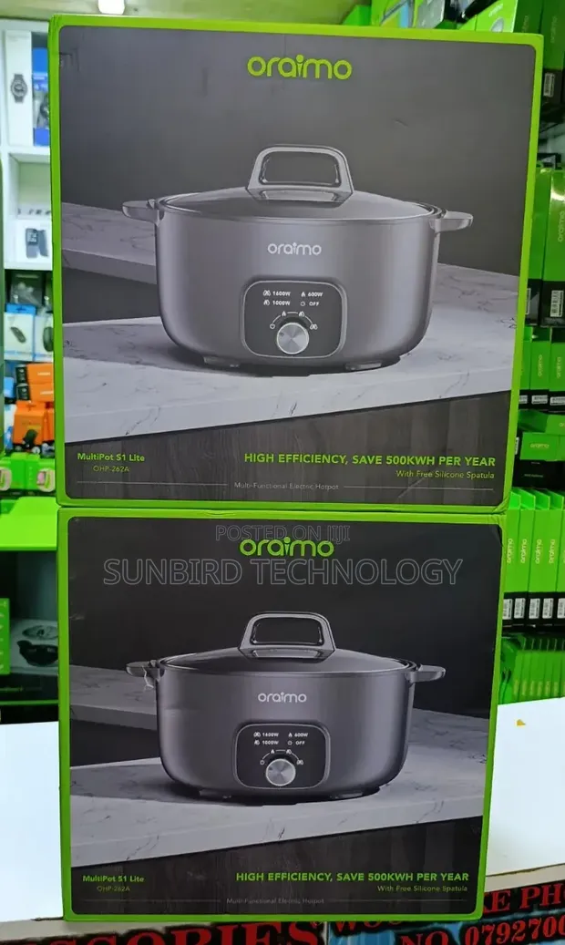Oraimo OHP-262A MultiPot S1 Lite Hotpot ya Umeme - 1