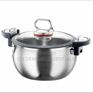 Jiko la Kufinyanga la 304 Triply Stainless 2-in-1 la Matumizi Mengi