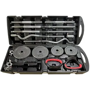 58KG Adjustable Dumbbell and Barbell Set with Case