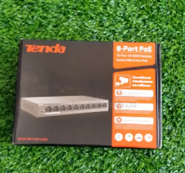 Tenda 8-Port PoE Switch - Network CCTV Switch - 1