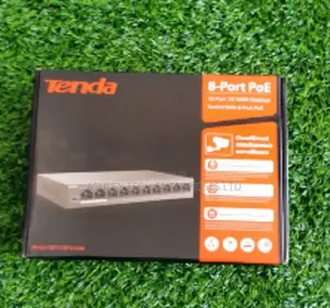 Tenda 8-Port PoE Switch - Swichi ya Mtandao ya CCTV
