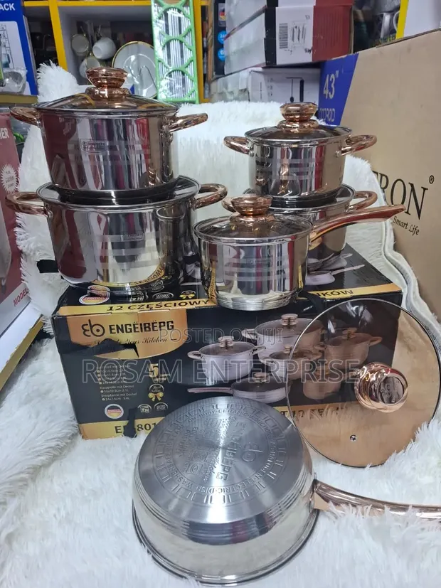 Seti ya Vyombo vya Kupikia Engeibepg Vipande 12 - 1