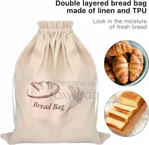 Bakers Reusable Linen Bread Bag