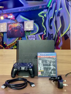 PlayStation 4 Slim 500GB with 1 Controller and The Last of Us