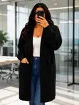 Longline Knit Cardigan with Functional Pockets - 3