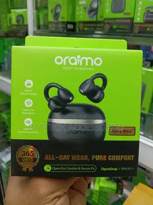 Oraimo OpenSnap OPN-373 Vipokea Sauti vya Clip-on Open-Ear Visivyo na Waya