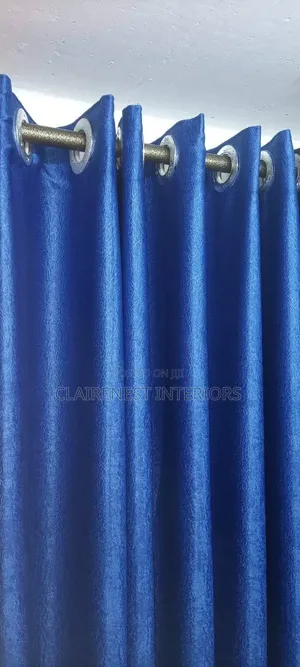Pazia Rahisi za Dirisha Laini za Bluu na Kijani