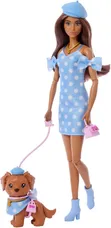 Barbie Twinning Looks Doll with Pet Dog Accessories - 3