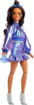 Barbie Deluxe Style Fashion Doll in Metallic Blue Top - 2