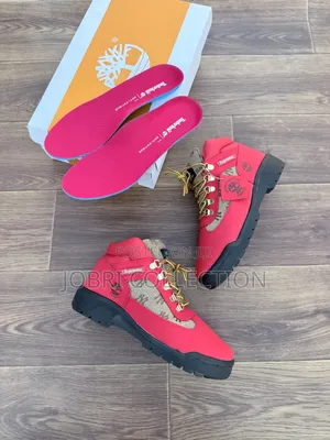 Timberland Supreme New York Yankees Red Sneakers