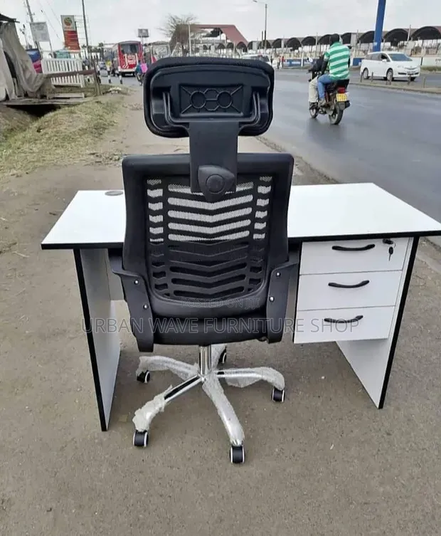 Office Manager Desk and Chair Set - 1