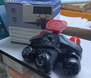4G Quad Lens PTZ Solar Security Camera with Strobe Light