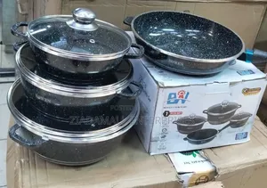 Seti ya Vyombo vya Kupikia vya Granite Vipande 7 na Pani Bure