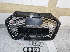 Grille ya Mbele ya Audi A3 2017 na Kuendelea (Honeycomb)