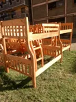 Hardwood Double Decker Bed - 4x6 by 3.5x6 - 1