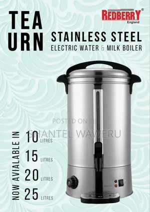 Redberry Electric Tea Urn - 10L to 25L