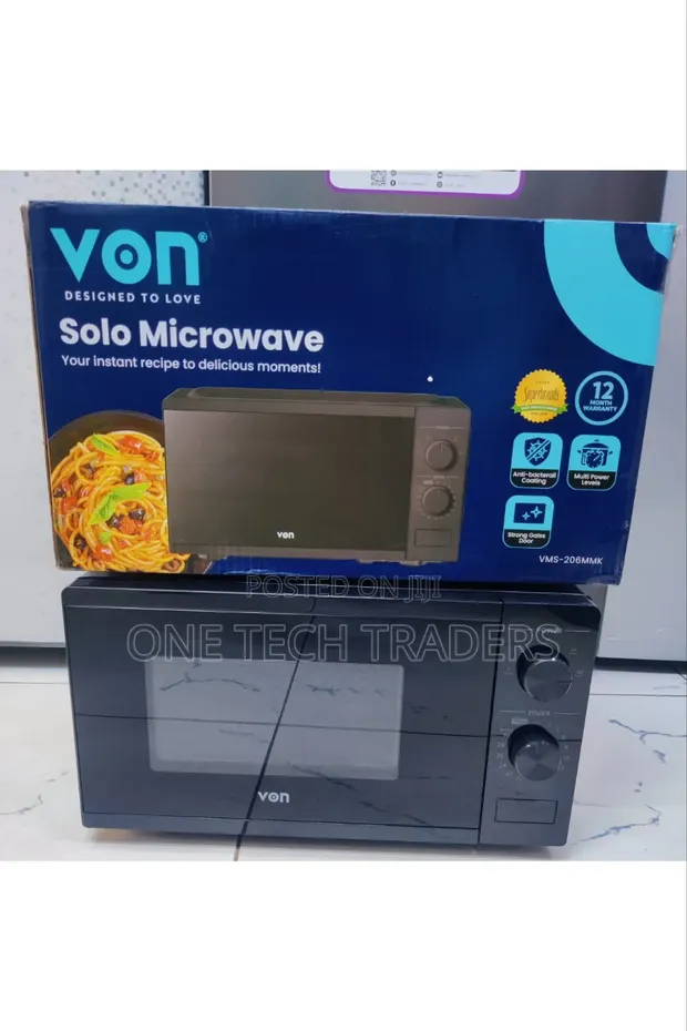 Von Manual Microwave 20 Litres Black - 1