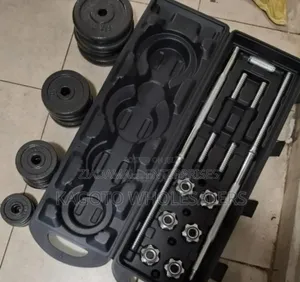 50KG Black Dumbbell Set Complete