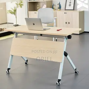 Brown Foldable Training Conference Table