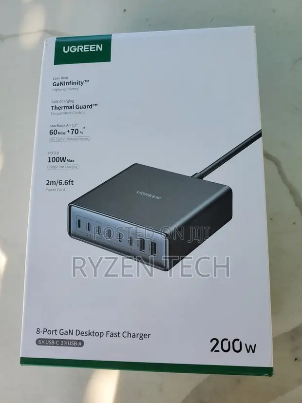 UGREEN GaN 200W Desktop Charger (6-Port) - CD271 - 1