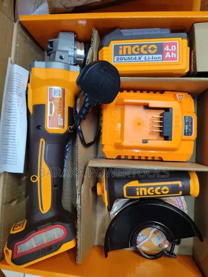 INGCO 20V MAX Cordless Angle Grinder Kit