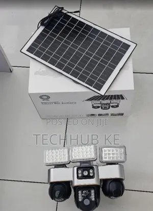 4G Triple Lens Wireless PTZ CCTV Camera with Solar Panel