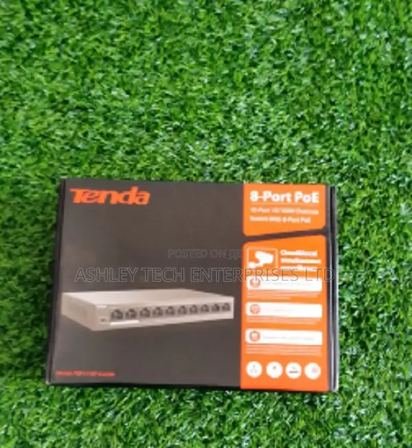 Tenda 8-Port PoE Ethernet Network Switch - 1