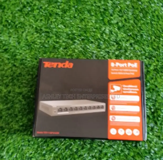 Tenda 8 Port PoE Switch for IP Cameras - 1
