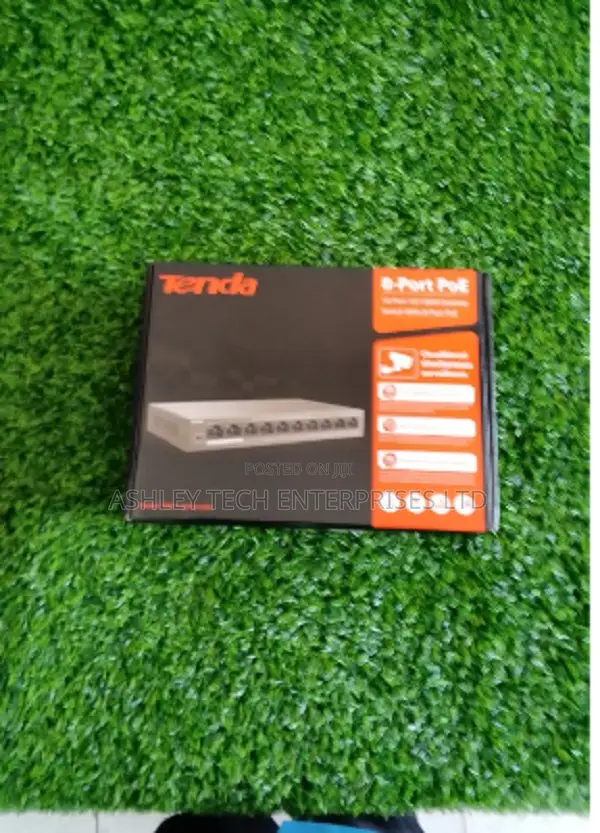 Tenda 8 Port PoE Switch - IP Camera Networking - 1