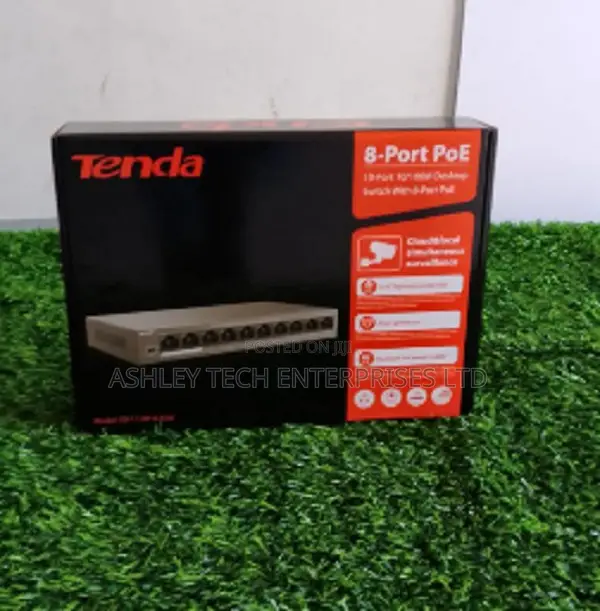 Tenda 8-Port PoE Network Switch - CCTV Compatible - 1
