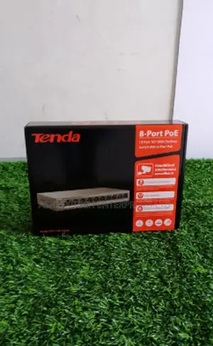 Tenda 8 Port PoE Switch for CCTV Networking