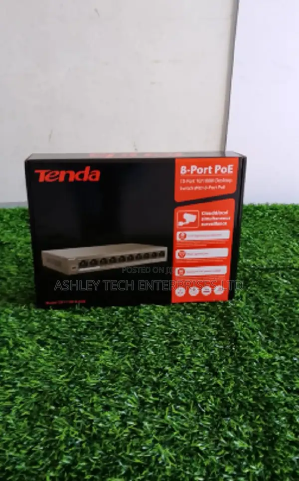 Tenda 8 Port PoE CCTV Switch - 1