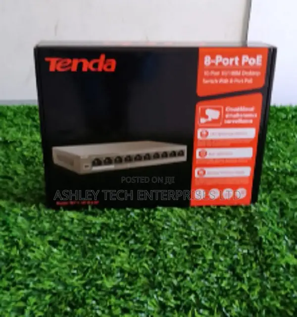 Tenda 8-Port Network Switch with PoE - 1