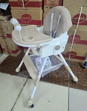 Highchair ya Watoto ya Kulishia yenye Magurudumu