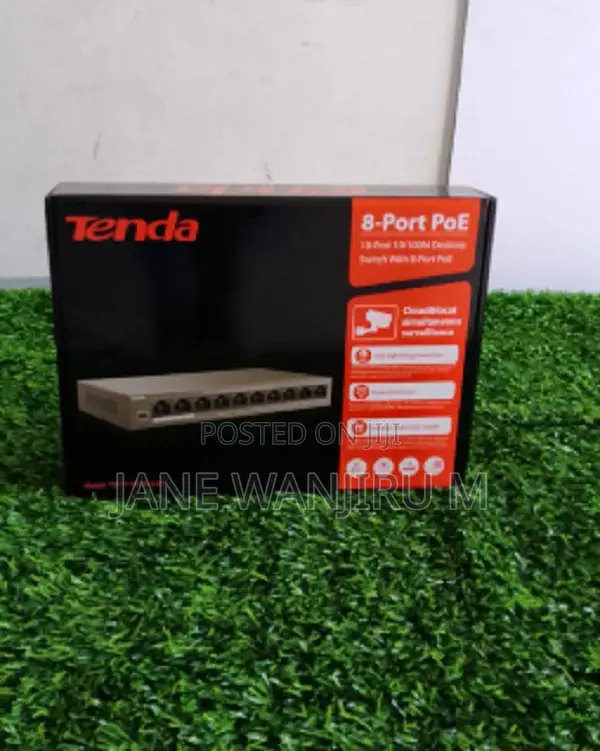 Tenda 8 Port IP Camera PoE Switch - 1