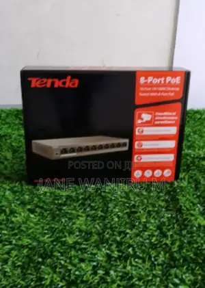 Tenda 8-Port PoE Ethernet Switch for CCTV IP Cameras