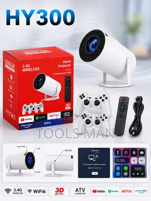 HY300 Smart Android 11 Mini Projector Wi-Fi 6