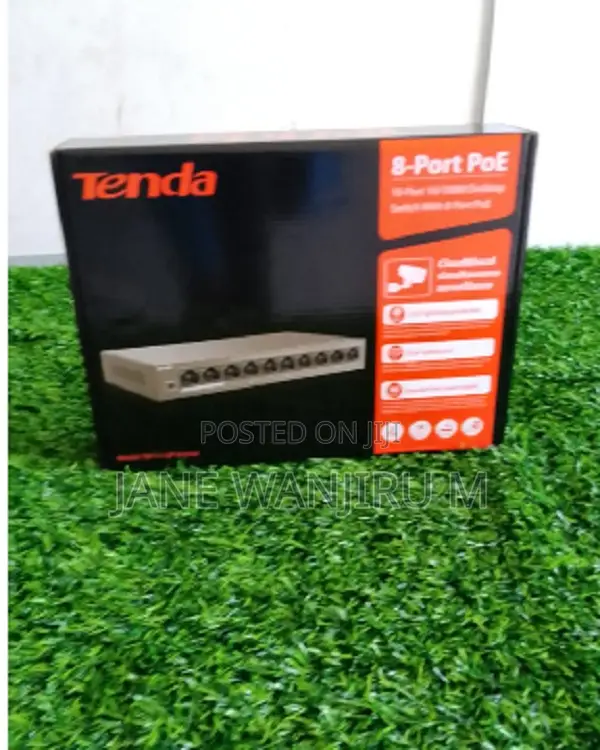 Tenda 8 Port PoE Ethernet Network Switch - 1