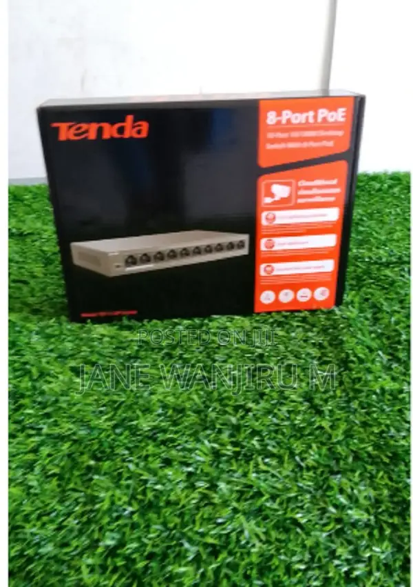 Tenda 8 Port CCTV PoE Network Switch - 1