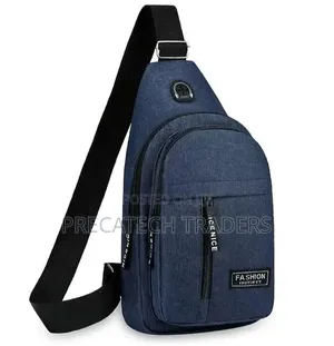 Unisex Gray Sling Bag