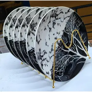 6-Piece Ceramic Tree Design Plates