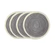 Woven Round Braided Environmentally Friendly Table Placemats - 1